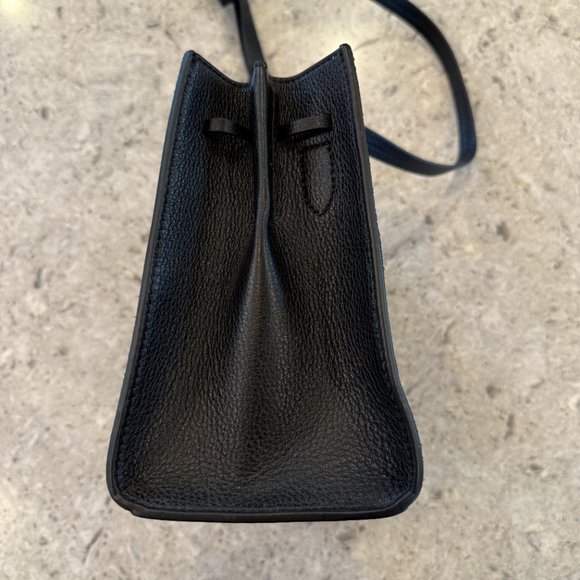 NWOT KATE SPADE NEW YORK HAYES SUEDE SMALL SATCHEL BLACK - Picture 10 of 10